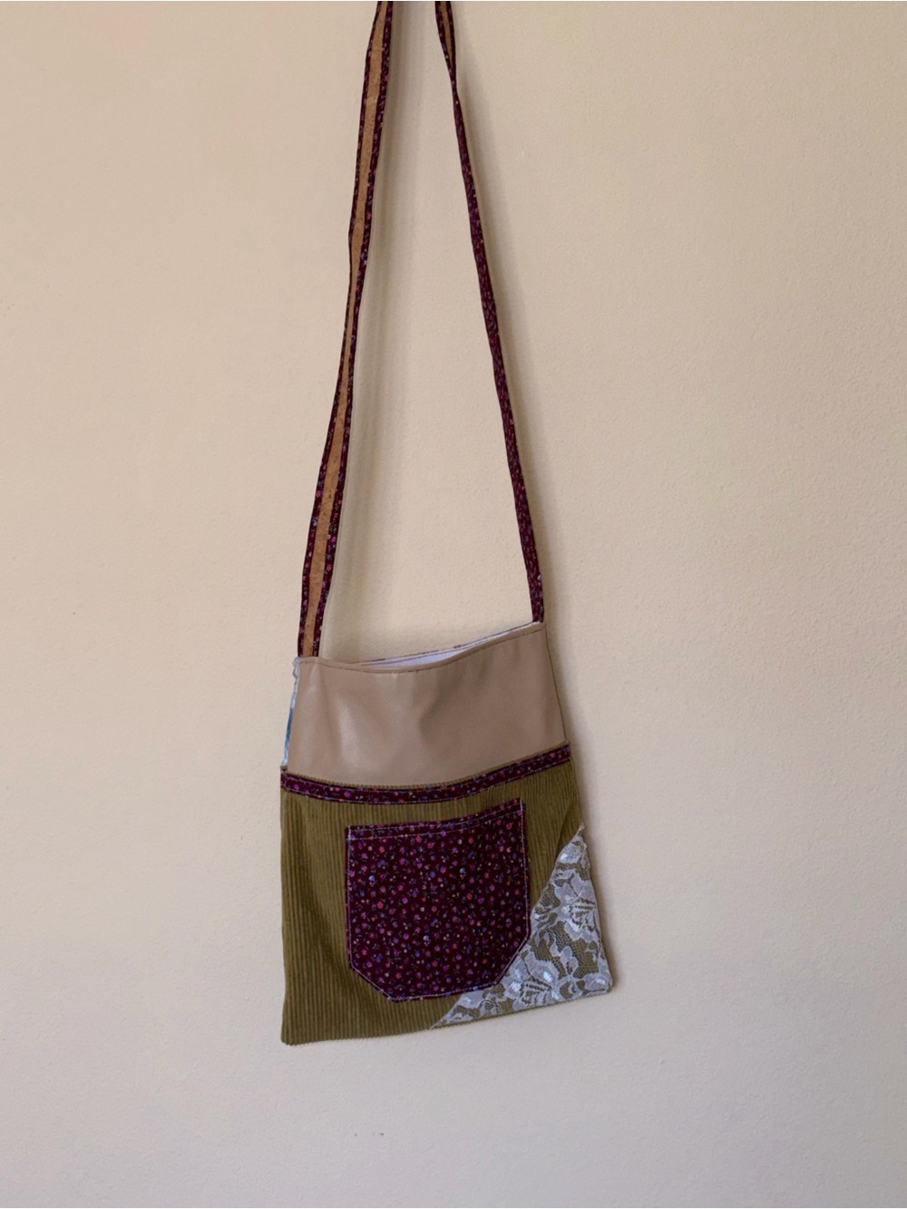 Handmade Reversible Crossbody Bag